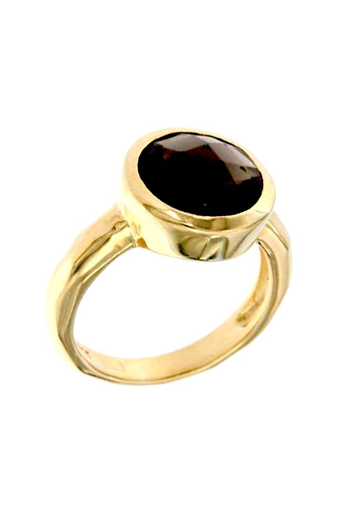 Anillo plata chapada con topacio fume 249_IL008AF anillo de plata chapada marca coolook con topacio azul oportunidad