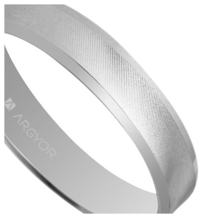 Alianza de plata con aro de 4 mm de ancho, Argyor - foto 04 - rfcia 5740308