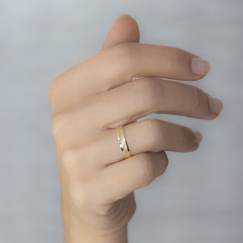 Alianza de boda oro amarillo 4mm. Argyor 5140308 Alianza de oro de ley 18 ktes para boda - foto 05 - rfcia 045_5140308