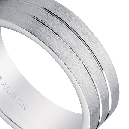 Alianza de plata de ley para novios - foto 04 - rfcia 5765052N