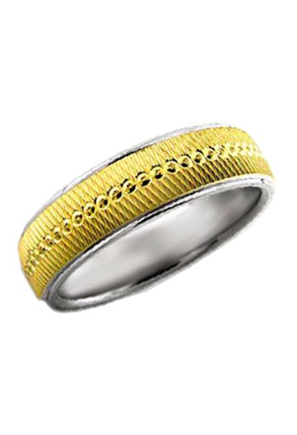Alianza de oro bicolor plata y oro 243_939-00027