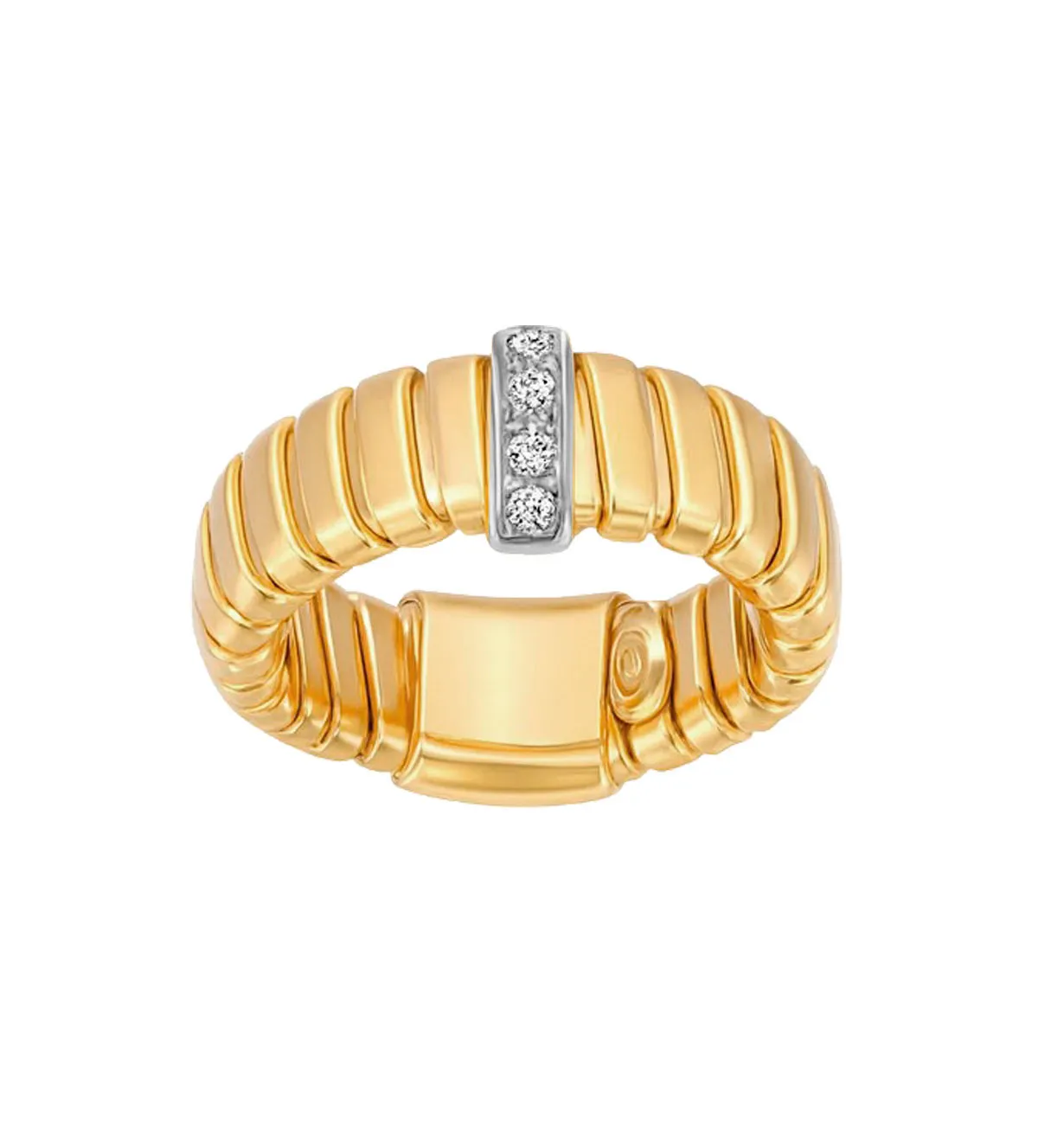 Anillo de plata bicolor con circonitas 248_0212-AB anillo de plata 248_0212-AB