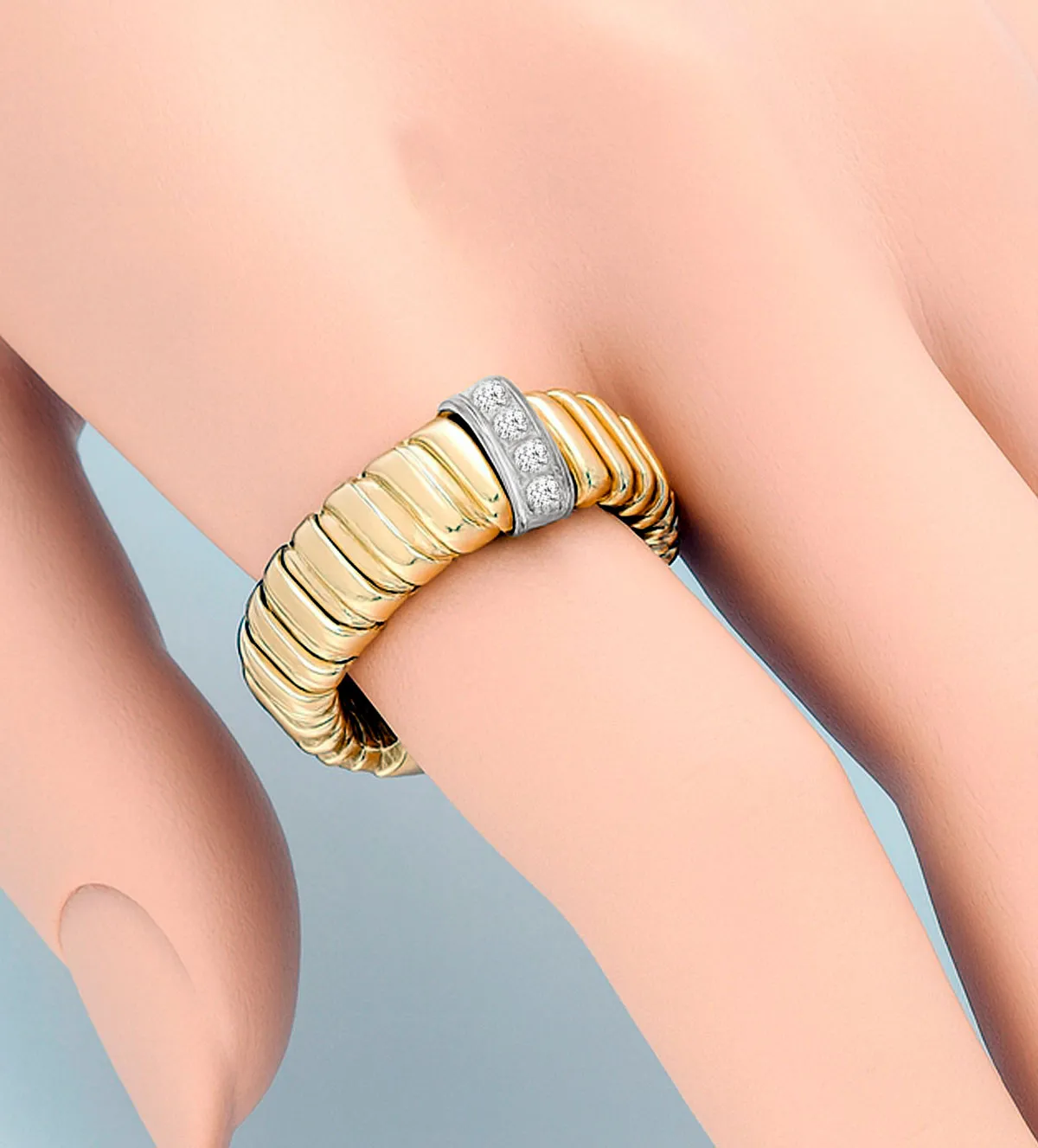 Anillo de plata bicolor con circonitas 248_0212-AB anillo de plata 248_0212-AB_10