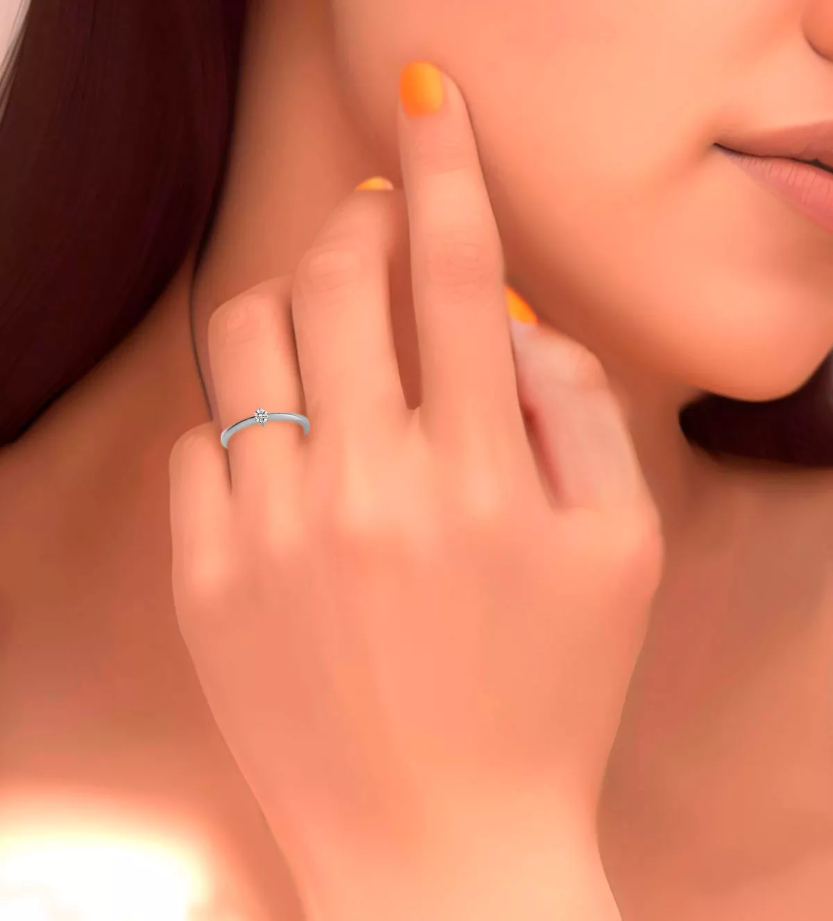 Anillo de compromiso oro blanco con diamante 065_162-01BR015 anillo de compromiso oro blanco con diamante