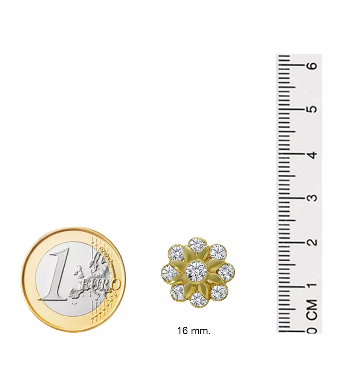 Pendientes de oro "Orla Clas" pendientes de oro amarillo 18k con circones foto medida