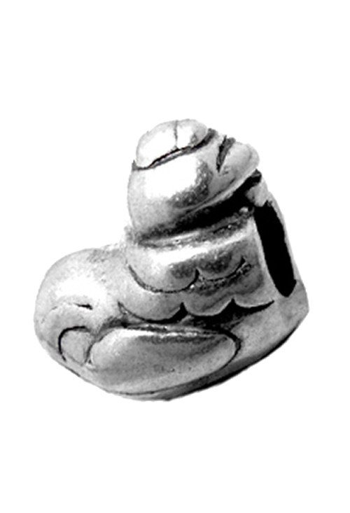 abalorio plata de ley con forma de gallina 015_S1-102