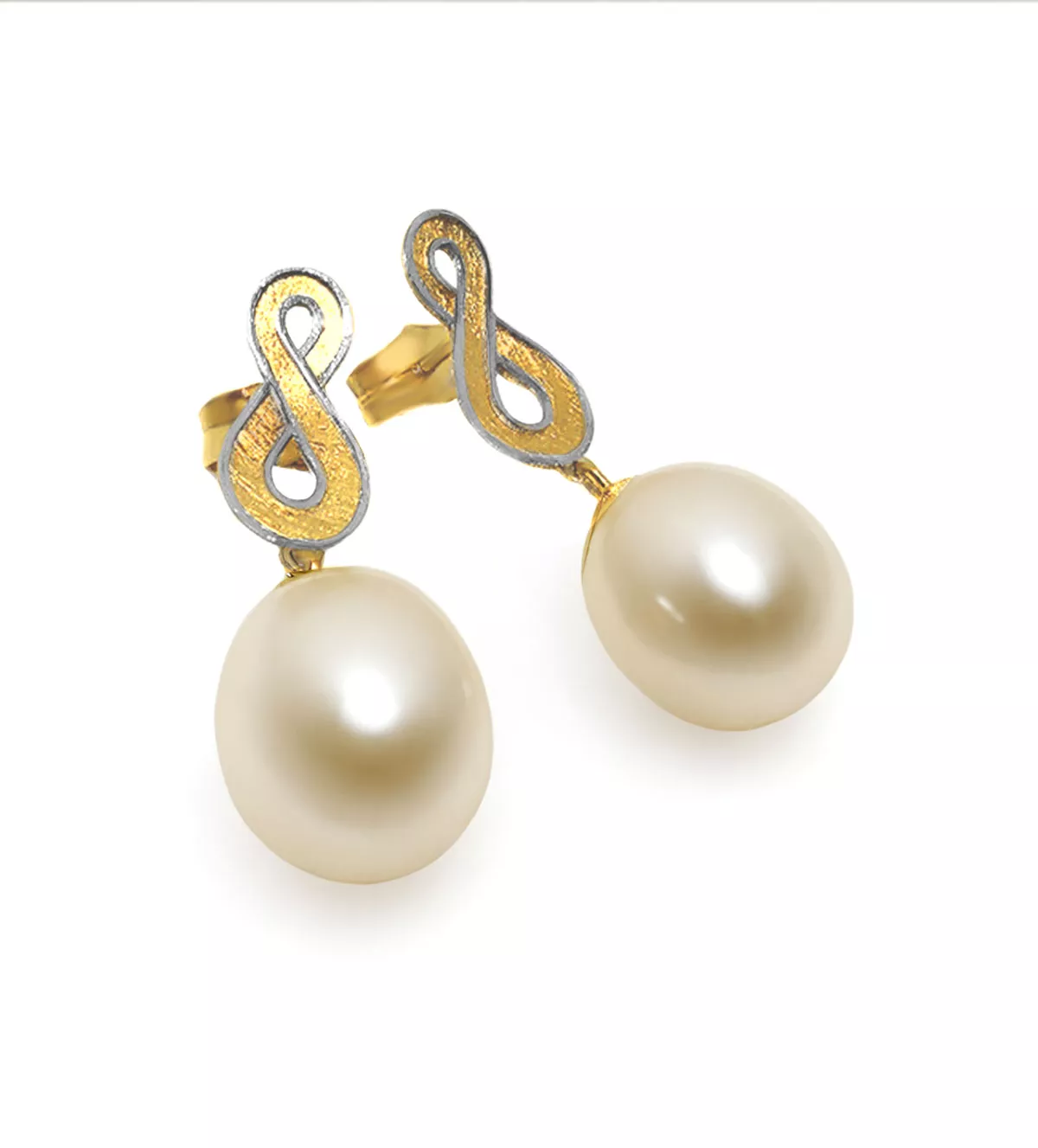 Pendientes de oro y perlas cultivadas 030_PE0161 pendientes de oro con perlas cultivadas largos
