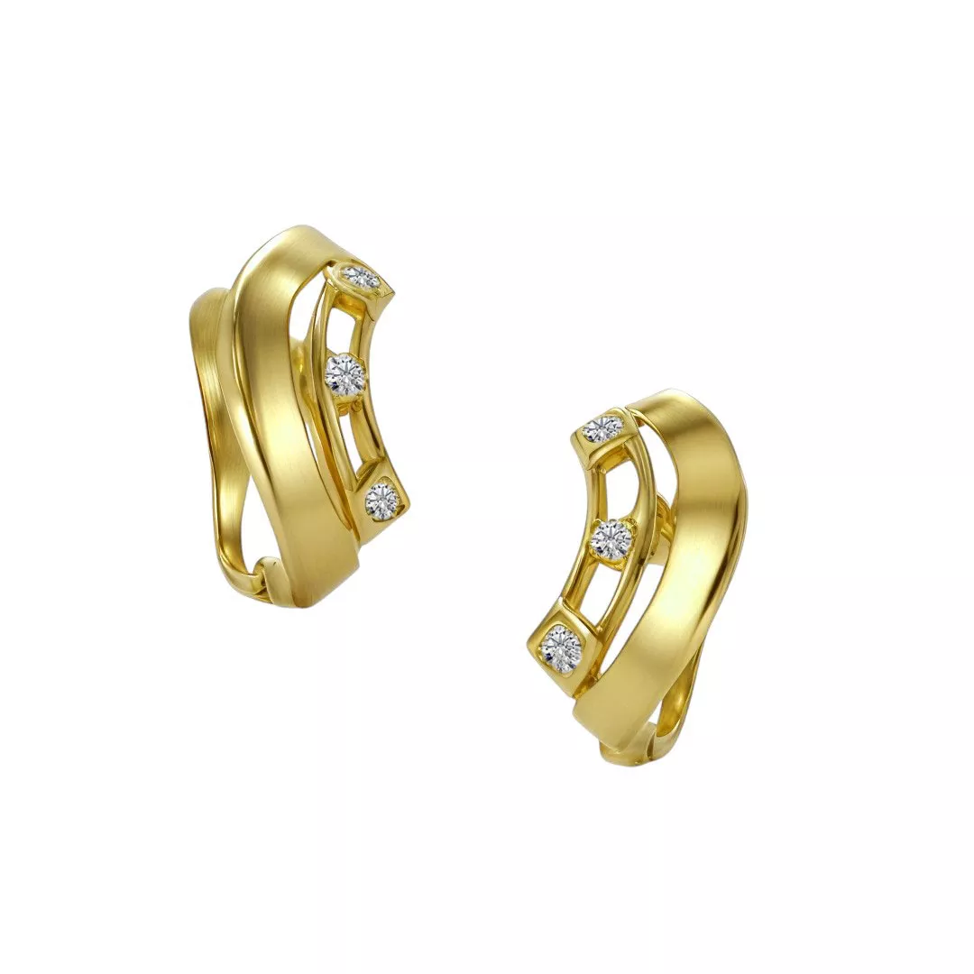 Pendientes de oro y circonitas 083_JI104 pendientes de oro y circones