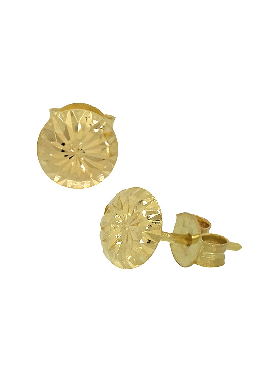 Pendientes dormilona oro 1ª ley 750 mmas. (18 k.) sin piedras oro amarillo rfcia.100_A861