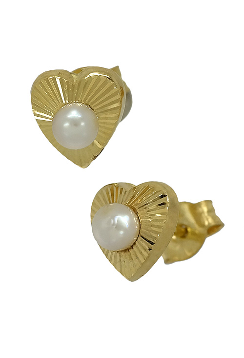 Pendientes dormilona oro 1ª ley 750 mmas. (18 k.) con piedras rfcia.100_AE31
