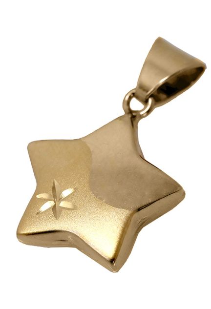 Colgante oro 1ª ley 750 mmas. (18 k.) dije sin piedras oro amarillo rfcia.100_H008