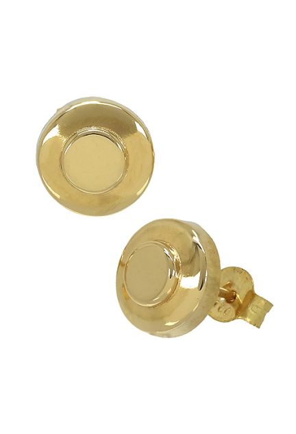 Pendientes dormilona oro, sin piedras, oro amarillo. 100_J239