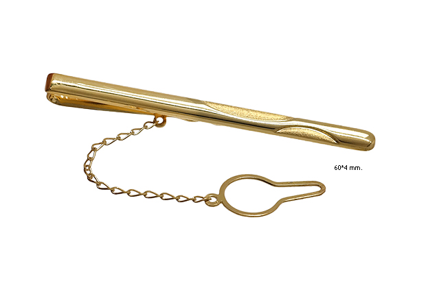 Pisacorbatas de oro amarillo ley 18 kilates 146_8037-A Complemento de caballero oro 1ª ley 750 mmas. (18 k.) pasador de corbata oro amarillo rfcia.146_8037-A