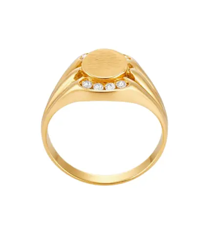 170_SE007035 anillo de oro con circones fondo negro toma cenital