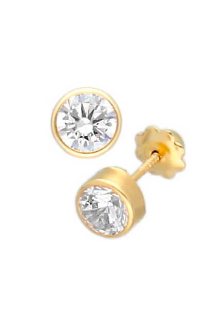 Pendientes dormilona oro 18K 234_1003 lateral
