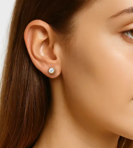 pendientes de plata chapada oro rosa 266_011382-4-1 modelo