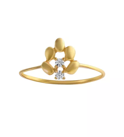 Anillo de oro amarillo 18K para niña 002_3260-S