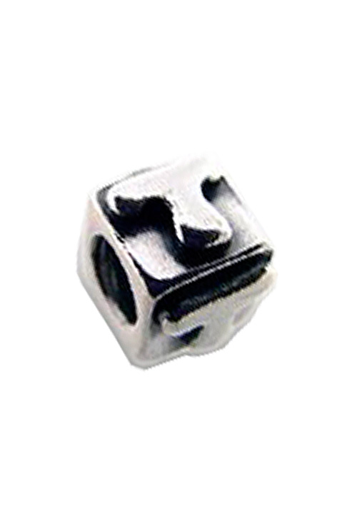 Abalorio de plata inicial T 015_S1-L-T abalorio plata de ley inicial T 015_S1-L-T