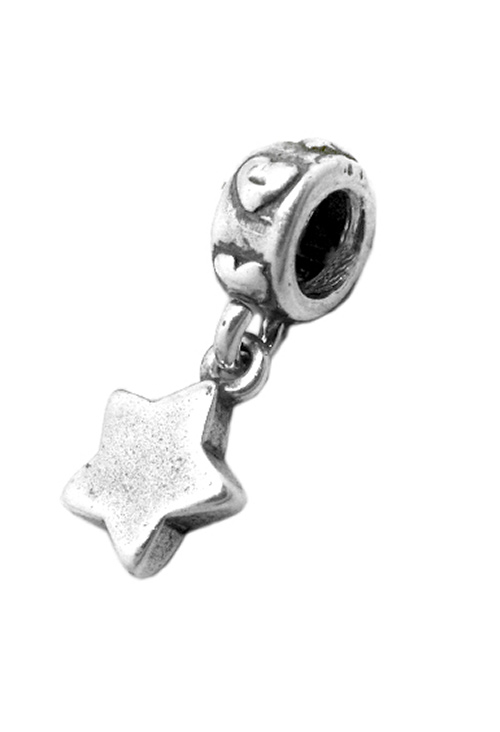 Joyas para la Paz: Diseños simbólicos para celebrar el Día Escolar de la No Violencia 2026 Abalorio de plata estrella 015_S8-023