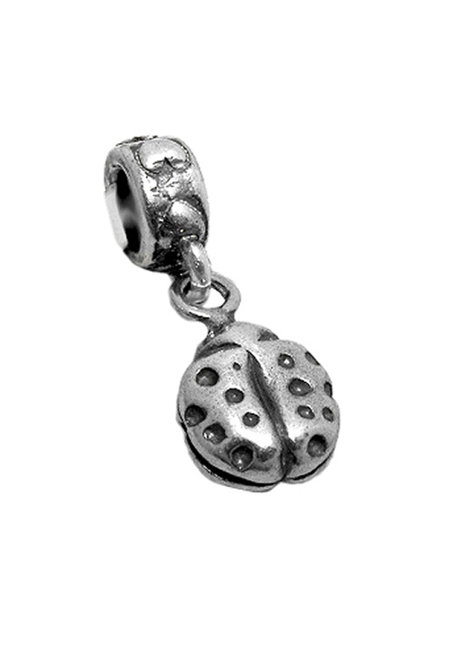 Abalorio plata para colgar mariquita 015_S8-052 Abalorio-Charm plata ley, abalorio - foto 3 - rfcia.015_S8-052