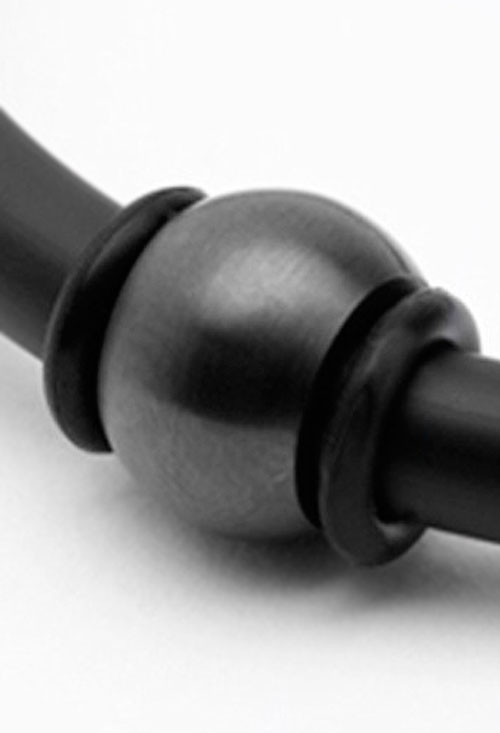 Abalorio acero pavonado para hombre 9982000-2