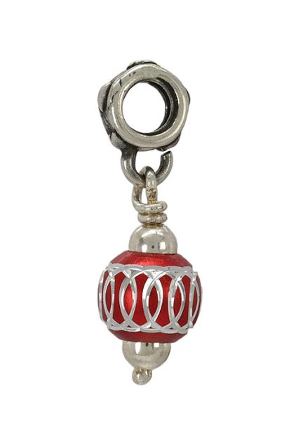 abalorio para pulsera tipo mina en color rojo y abrazadera plata de ley 015_91-05_01