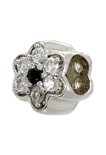 abalorio de plata con circonitas en forma de estrella vista lateral 015_12-05