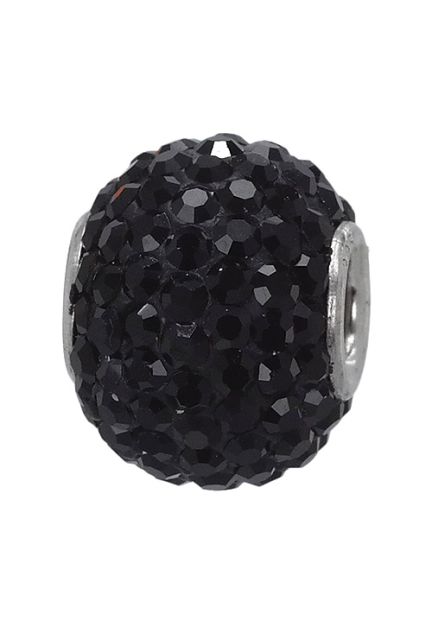 abalorio de plata cuajado de swarovski s de color negro 015_500-04