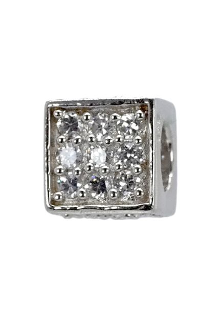 abalorio de plata forma de cubo con circonitas 015_12-09