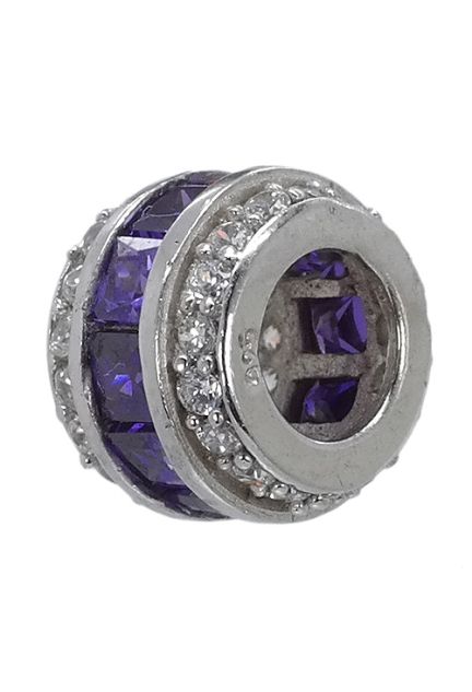 abalorio de plata y circonitas de colores combinadas 015_80-02 lateral