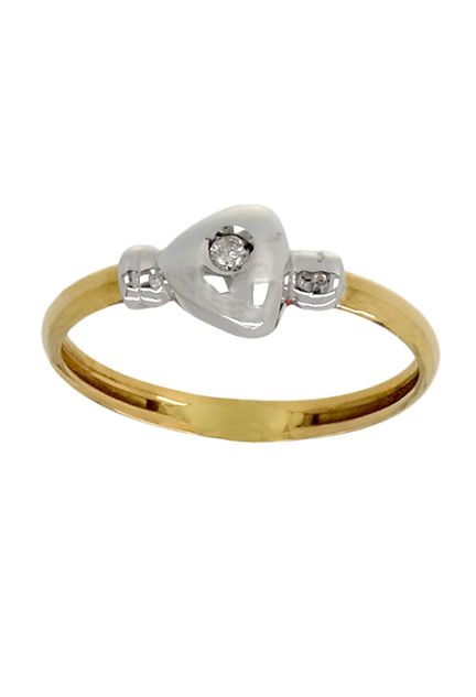 Anillo compromiso solitario oro bicolor con diamante - foto 3 - rfcia.002_5784-S