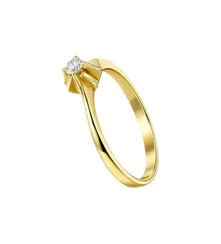 anillo de compromiso oro amarillo 18k con brillante 192_Z0231_01