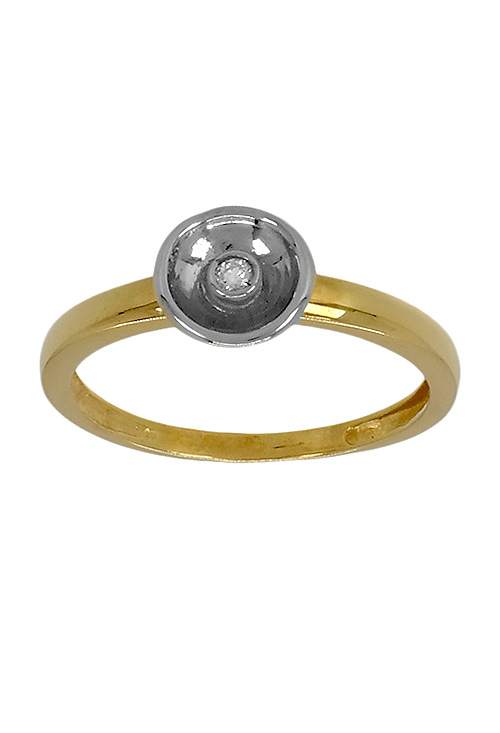Anillo de compromiso oro bicolor con diamante. 037_11440106 Anillo de compromiso oro bicolor con diamante - foto 3 - rfcia.037_11440106