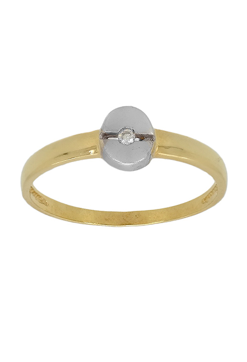 Anillo compromiso oro bicolor con diamante 083_AURYGEM013 Anillo de compromiso oro bicolor con diamante - foto 3 - rfcia.083_AURYGEM013
