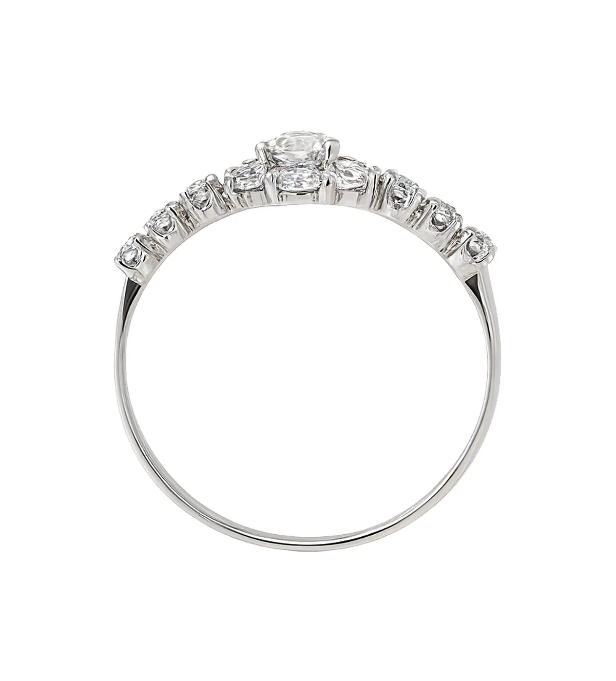 Anillo de compromiso oro blanco 18K 085_0113370S Anillo de compromiso oro blanco 18K 085_0113370S - Imagen 6