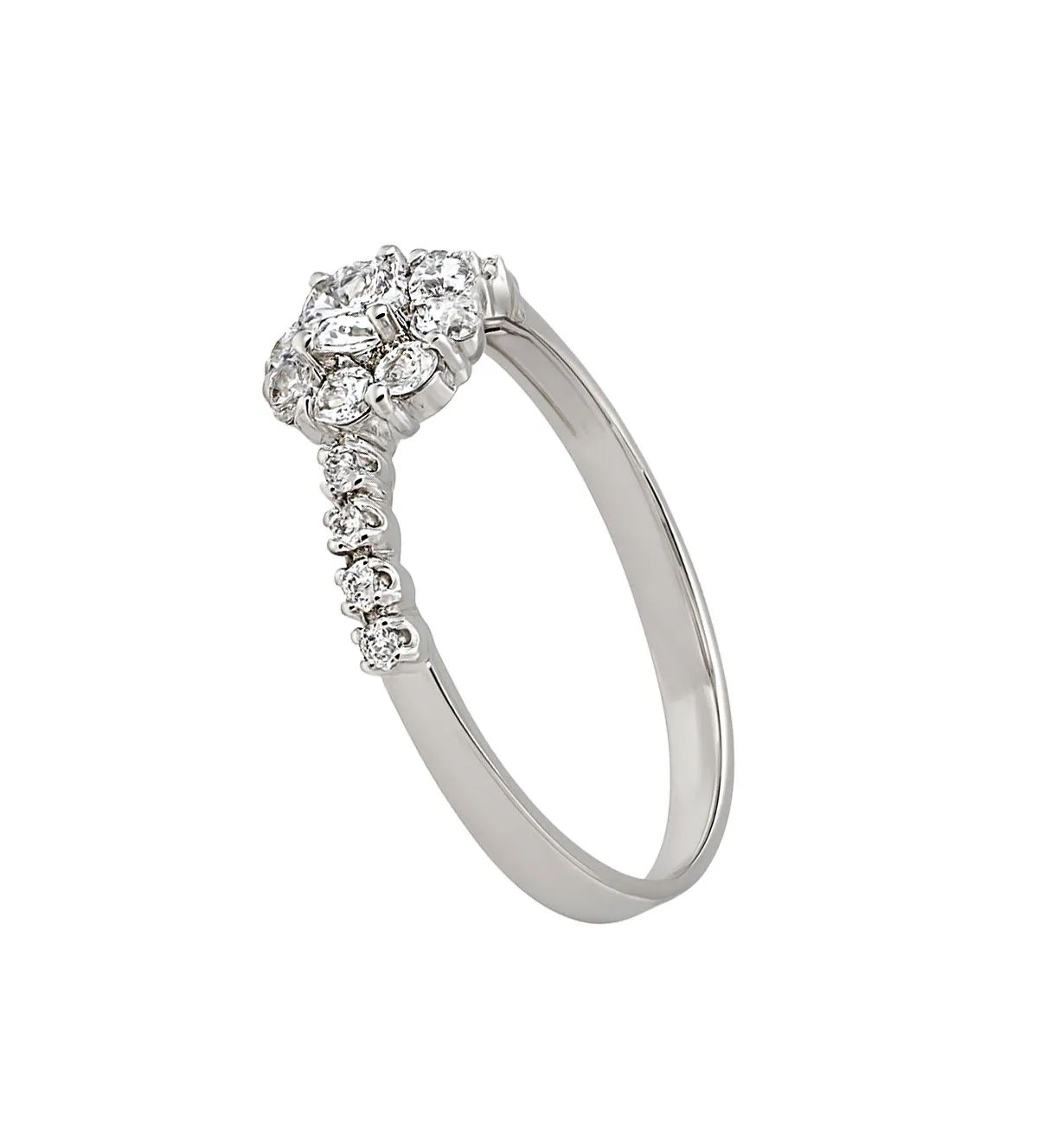 Anillo de compromiso oro blanco 18K 085_0113370S anillo de compromiso oro blanco 18k con circones 085_0113370S toma cenital