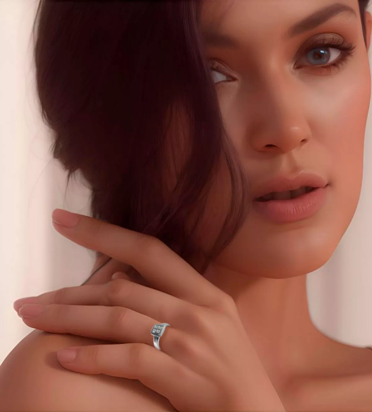 Anillo de compromiso oro blanco con diamantes Cuatro Estrellas anillo de compromiso oro blanco 18 ktes con diamantes