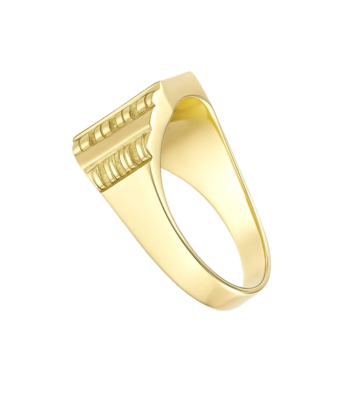 Anillo de oro 18k, sello hombre para grabar 081_00603 anillo-de-oro-18k-tipo-sello-para-grabar-081_00603_01 toma lateral