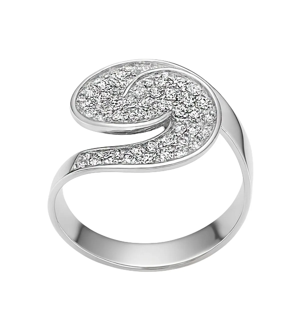 Anillo de oro blanco 18K con circones 083_JI162 anillo-de-oro-blanco-18-ktes-con-circones-083_JI162 toma lado