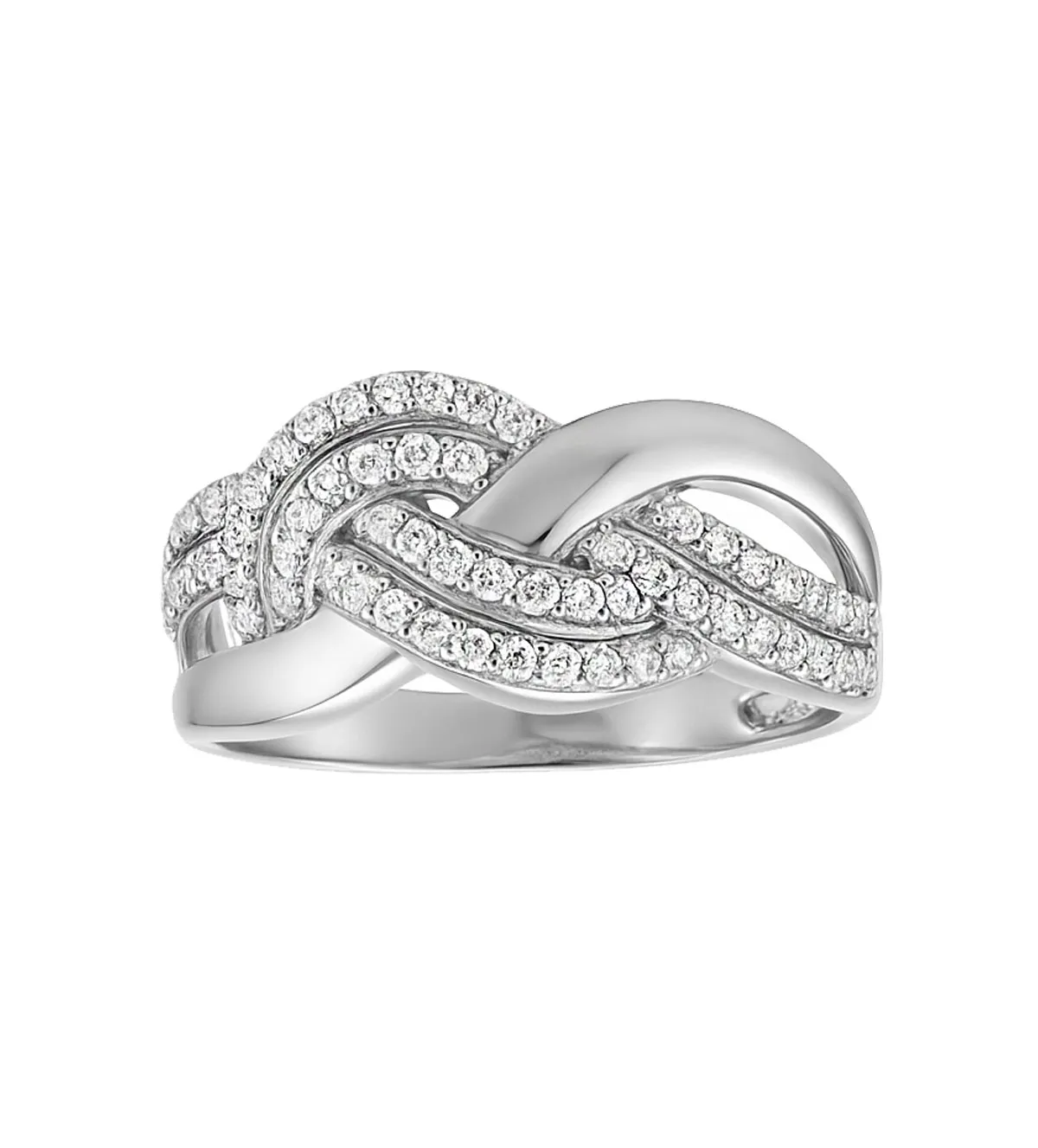 Anillo de oro blanco con circones 243_177-00689 anillo-de-oro-blanco-18k-trenza-con-circones-243_177-00689