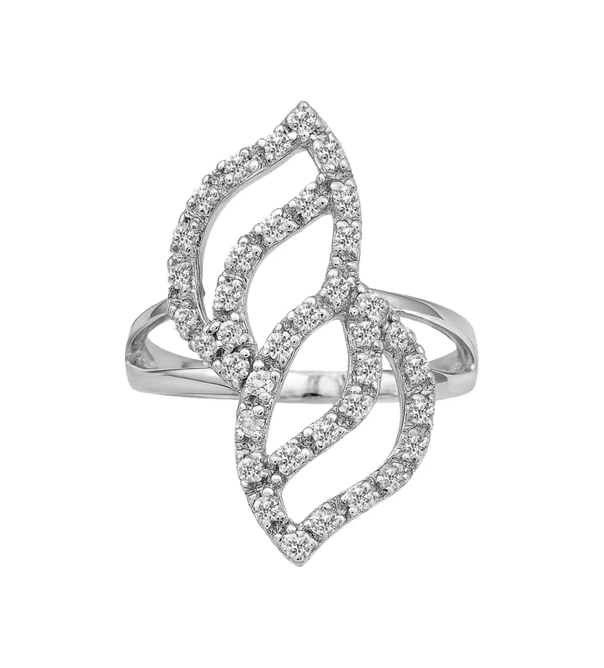 Anillo de oro blanco con circonitas. 002_52949-SB anillo de oro blanco con circones 002_52949-SB