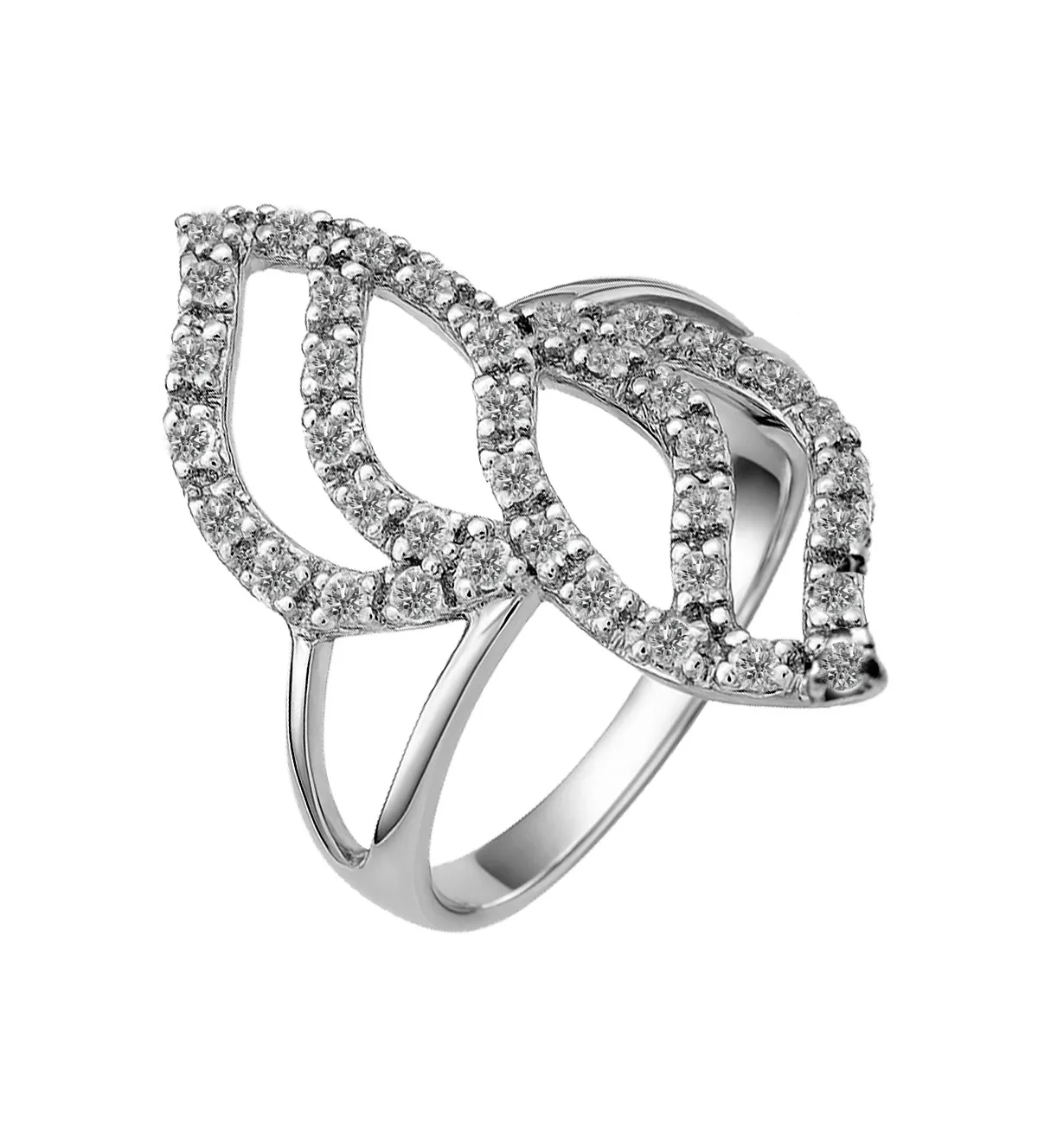 Anillo de oro blanco con circonitas. 002_52949-SB anillo de oro blanco con circones 002_52949-SB toma lateral