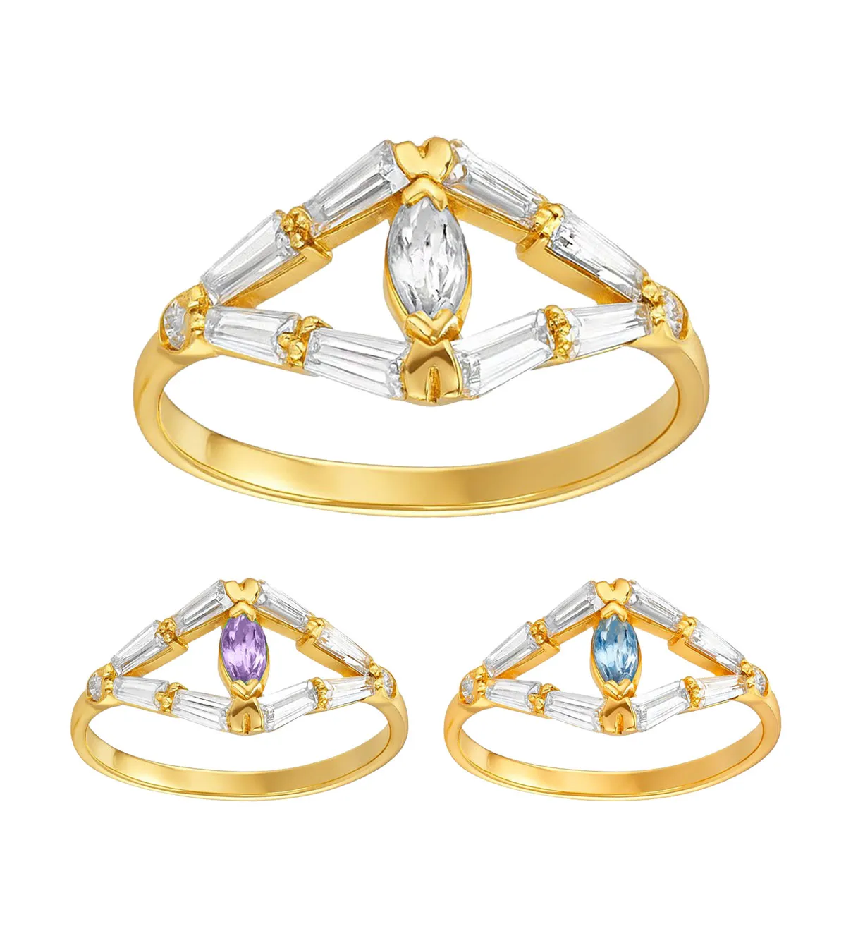 Anillo de oro 18K con circones 139_0054-S anillo-de-oro-con-circones_003 foto principal 3 variantes