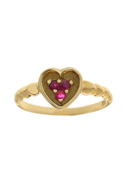Anillo de oro con rubies Corazon - foto 1 - rfcia.036_0146