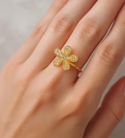 anillo-de-oro-flor-083_JI199 modelo