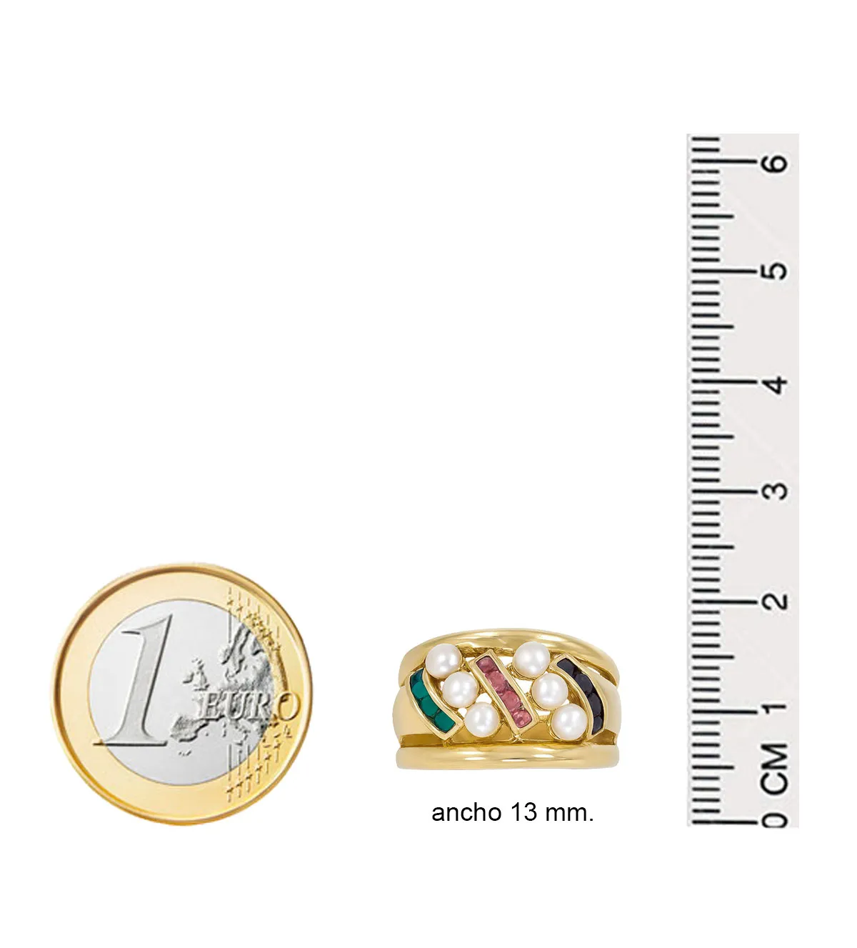 Anillo de oro 18 ktes con perlas y piedras preciosas 044_6179 anillo-de-oro-perlas-rubies-esmeraldas-y-zafiros-044_6179 medidas