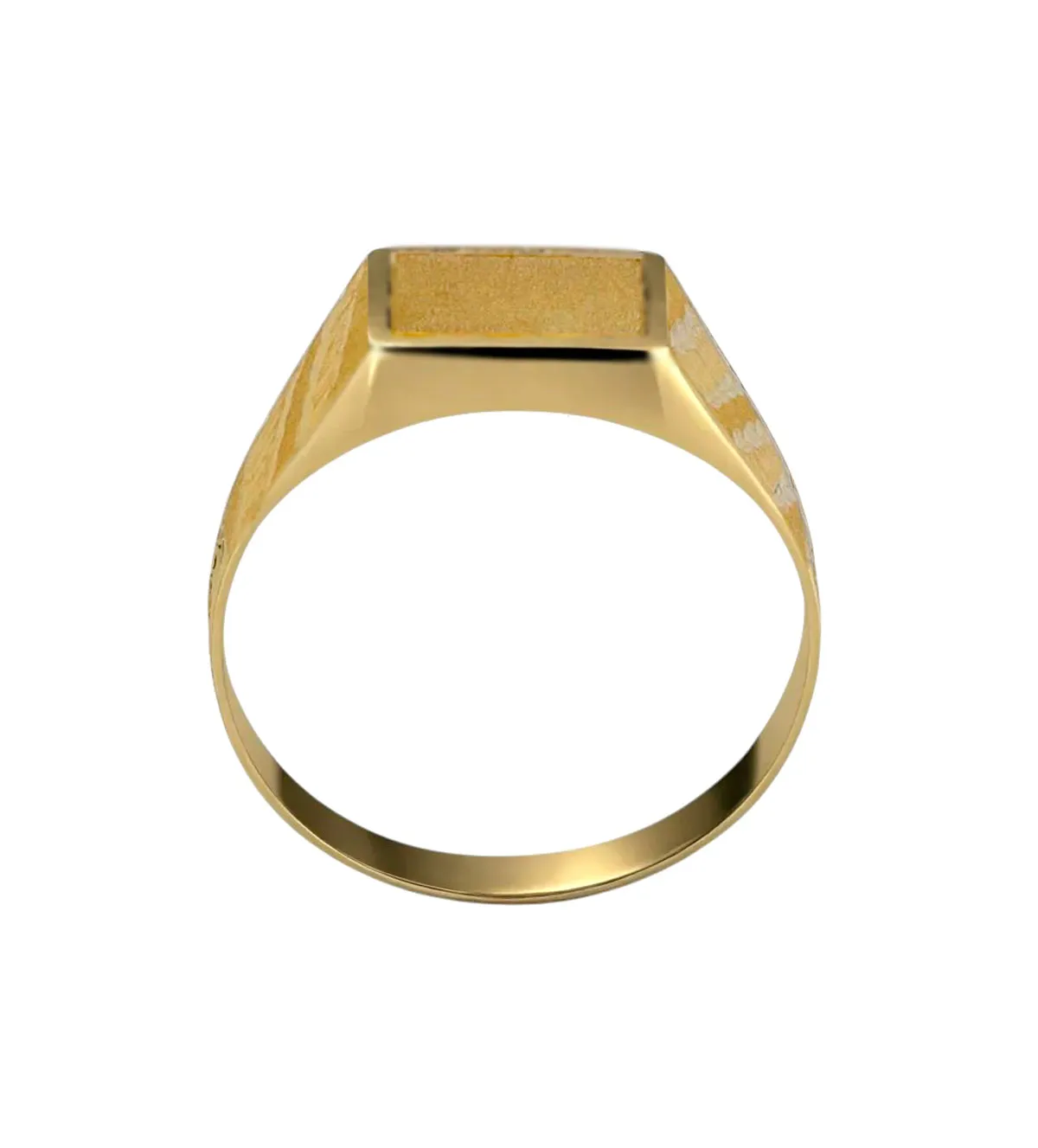 Anillo de oro Sello Primera Comunión 18K 037_203-I anillo-de-oro-sello-comunion-037_203-I vista cenital