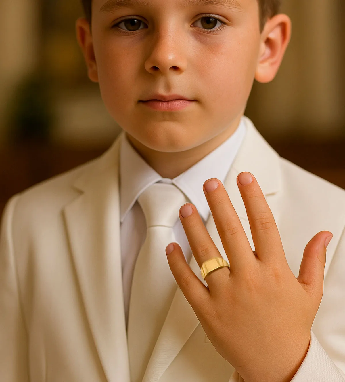 Anillo de oro Sello Primera Comunión 18K 037_203-I anillo-de-oro-sello-comunion-037_203-I modelo niño