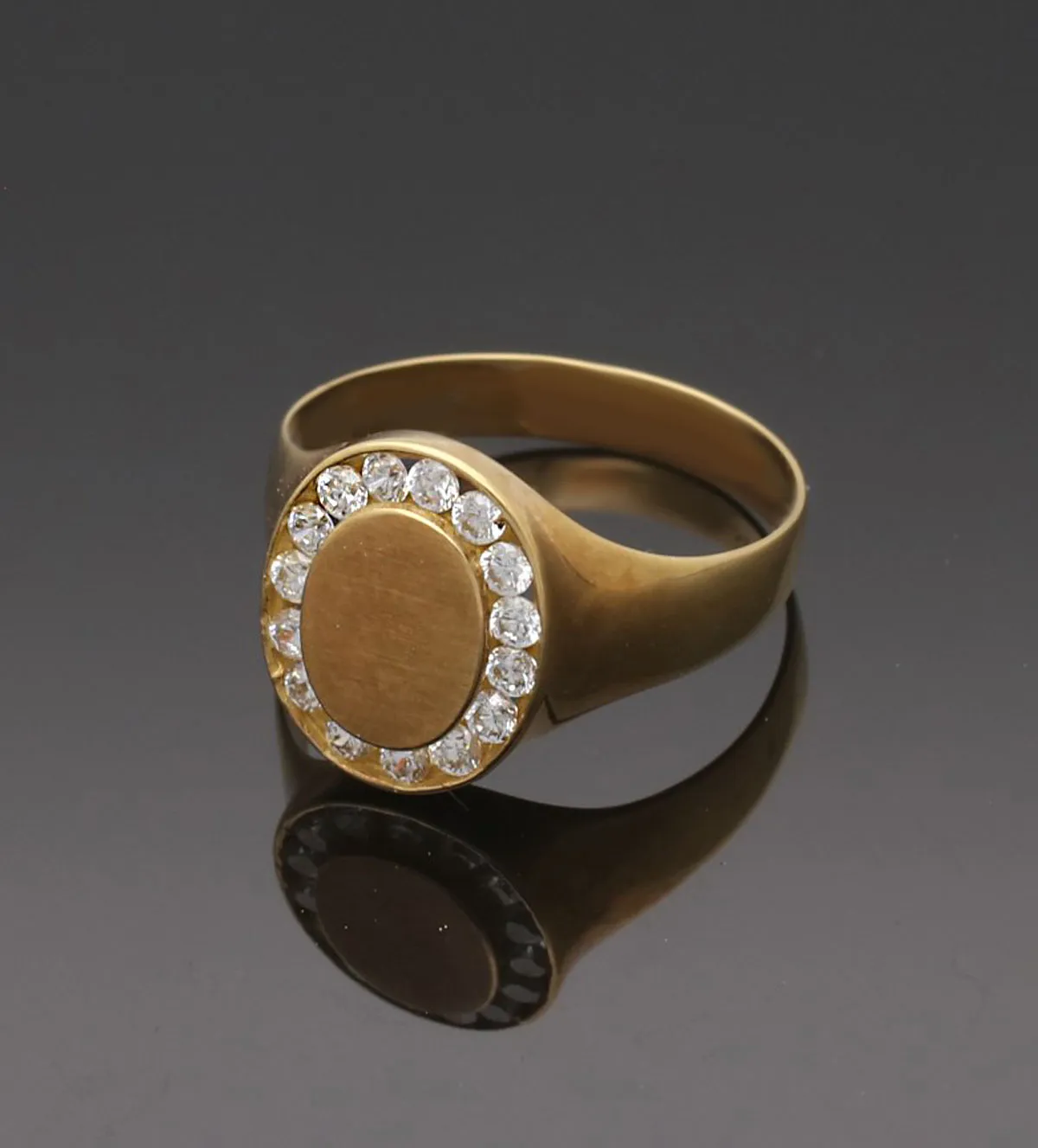 Anillo de oro tipo sello con circones 170_SE007008 anillo de oro sello con circones 170_SE007008_05