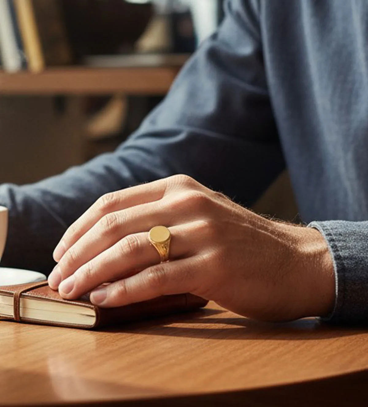 Anillo de oro sello de hombre 18K 002_481-S anillo-de-oro-sello-de-hombre-para-grabar-002_481-S RRSS